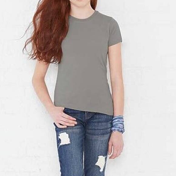 LAT Girls Fine Jersey T-Shirt Top Short Sleeve Crew Large Pink Green Bundle of 2 - Picture 13 of 13